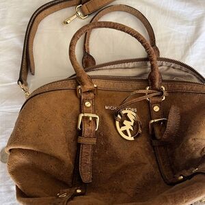 Michael Kors Brown Leather Satchel